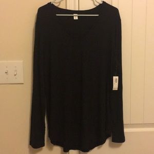 Old Navy Black long Sleeved V Neck